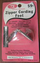 Vintage Ardee Notions Zipper Cording Foot In Original Package Low Shank NOS - $9.00