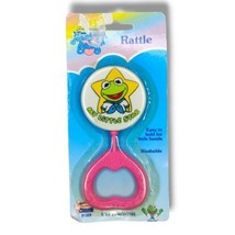 Vintage 80’s Jim Henson Muppet Babies Pink Baby Rattle Ring New Sealed C23 - $19.95