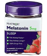 NATROL Melatonin 5mg Gummies, 90 CT EXP 5/2026 - $256.01 MXN