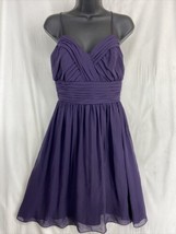 Alfred Angelo Women Color Purple-Plum Cocktail Dress Sexy Polyester Size 12 - £15.22 GBP