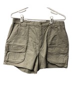 Columbia Cargo Shorts Womens Size 12 Beige Cotton Outdoor Hiking - $19.59