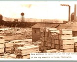 RPPC Lumber Yard and Sawmills Tacoma WA Washington UNP Postcard C15 - £15.55 GBP