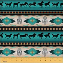 Boho Horse Haven: Green Dream Catchers Fabric - Southwester - $68.30