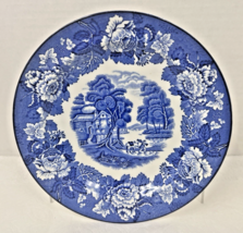 WOOD &amp; SONS English Scenery Blue White Woods Ware England Salad Plate 7 ... - $258.13 MXN