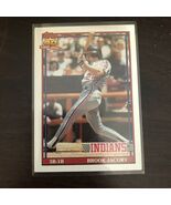 BROOK JACOBY CLEVELAND INDIANS 1991 TOPPS &quot;40 YEARS OF BASEBALL&quot; CARD #47 - €0,97 EUR