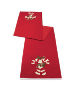 Embroidered Candy Cane Table Runner 72&quot;L - $79.89 CAD