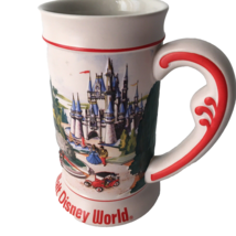Vintage Walt Disney World 3D Raised Beer Stein Mug Magic Kingdom WDW The... - $14.00