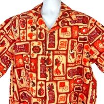 Shag Tiki Oasis 10 XXL Barkcloth Hawaiian Shirt size 2XL Mens 54in 2010 ... - $290.09