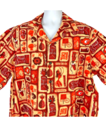 Shag Tiki Oasis 10 XXL Barkcloth Hawaiian Shirt size 2XL Mens 54in 2010 ... - £227.59 GBP