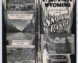 Laramie Wyoming Brochure 1950&#39;s Gateway to the Snowy Range  - $27.72