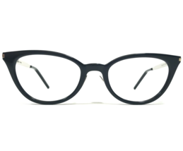 Saint Laurent Eyeglasses Frames SL264 002 Black Silver Sharp Cat Eye 49-... - $130.69