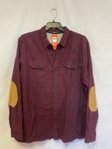 MSRP $60 Dockers Men&#39;s Alpha All Seasons Tech Flannel Chestnut Red Size ... - $24.94