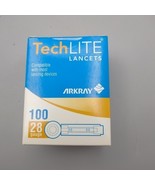 Arkray 880128 Techlite Lancets 28 Gauge Sterile Single Use Gentle 100 ct - $162.67 MXN