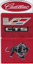 Ferocious Cadillac CTS-V SEW/IRON On Patch Red Embroidered Emblem Badge - £15.96 GBP