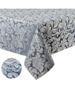 Tektrum 60&quot;X102&quot; Rectangular Damask Tablecloth-Waterproof/Stain Resistan... - £18.76 GBP