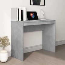Desk Concrete Grey 90x40x72 cm Engineered Wood - £26.48 GBP