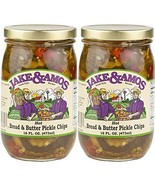 Jake & Amos - Hot Bread & Butter Pickles / 2 - 16 Oz. Jars - $13.84
