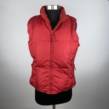 Old Navy Red Sleeveless Full Zip Puffer Vest Jacket With Pockets Women&#39;s... - £21.21 GBP