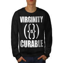 Wellcoda Virginity Offensive Mens Sweatshirt, Funny Casual Pullover Jumper - £23.72 GBP+