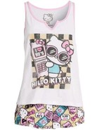 HELLO KITTY by  SANRIO ~ 2XL (18W-20W) ~ Two (2) Piece Pajama Shorty Tan... - $445.10 MXN