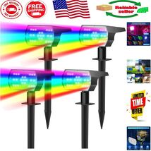Elegant Solar Color Changing Landscape Lights | 7 Modes, Waterproof &amp; Du... - $89.51 CAD