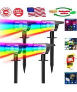 Elegant Solar Color Changing Landscape Lights | 7 Modes, Waterproof &amp; Du... - $1,181.46 MXN