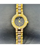 Women’s Gold Silver Crystals Stainless Steel Women’s Quartz Watch New Ba... - $241.13 MXN