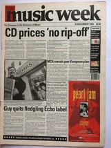 Music Week Magazine 18 December 1993 The George Michael Case Ls - £13.41 GBP
