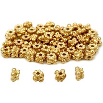 Bali Spacer Beads Gold Plated Jewelry 5mm Approx 50 - £6.57 GBP