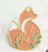 Charming Red Fox Metal Enamel Pin, New Clothing &amp; Bag Accessory - $4.50