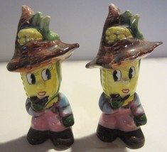 Vintage Anthropomorphic Corn Cob Salt and Pepper Shakers Japan - £49.24 GBP