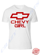 New Nation T Shirt Chevy Truck Red Chevy Girl Logo White Tee Shirt S-5XL - £10.74 GBP
