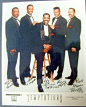 THE TEMPTATIONS (MOTOWN CLASSIC GROUPS) ORIGINAL AUTOGRAPH SIGN PHOTO (C... - $7,321.08 MXN