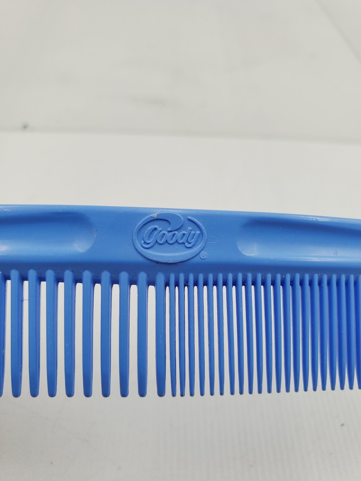 Lot Vintage Goody Hair Pick Plastic Blue Crocodile Textured 6.5" Comb 7" USA Item image 5