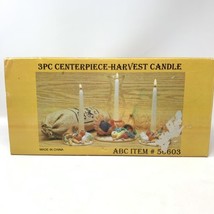 3pc Fall Harvest Thanksgiving Centerpiece Vintage Candle Holders Turkey ... - £24.50 GBP