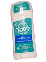 Tom&#39;s Of Maine The Original Natural Deodorant Stick Unscented  - £11.72 GBP