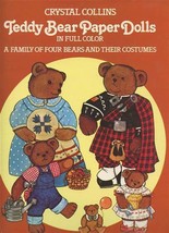 Teddy Bear Paper Dolls Full Color Family 4 Bears Their Costumes Crystal ... - £7.75 GBP