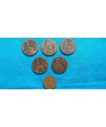 Great Britain One Penny 1890, 1891, 1900, 1912 H, + Half Penny 1927 - LO... - $39.00