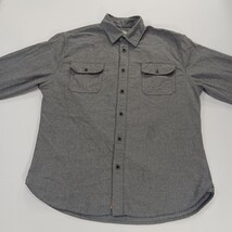 JACHS Men's Size Large Heavyweight Gray Cotton Blend Long Sleeve Shirt RN#123913 image 12