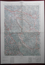 1956 Original Military Topographic Map Cerknica Slovenia Yugoslavia - $51.14