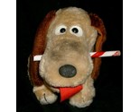 VINTAGE CHRISTMAS HOLIDAY HOUND PUPPY DOG HOUSE LLOYD STUFFED ANIMAL PLU... - £22.72 GBP