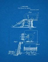 Foot-Rest For Chairs Patent Print - Blueprint - £6.37 GBP+