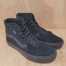 Vans SK8 Sneakers Men Sz 7 M Triple Black Suede High Top Ultra Cush Shoes - £49.14 GBP