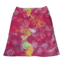 On Fire Tie-Dye Diamond Print Skirt Size Small 95% Cotton 5% Spandex - $18.50