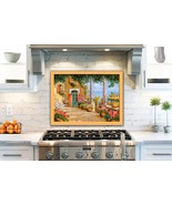 Portofino Italy boat harbor canal ceramic tile mural backsplash - $80.87 CAD+