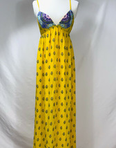 Calypso St. Barth Silk Beaded Bodice Long Maxi Sleeveless Dress Princess Seams - $88.50