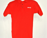 WENDY&#39;S Hamburgers Employee Uniform Polo Shirt Red Size L Large NEW - $25.49