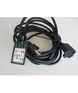15 Foot Medium Duty 3 Prong Extension Cord 16 Gauge Black E-135710-F5 - $13.50 CAD