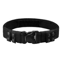 NEW Black Tactical EMT Security Police SWAT Duty Utility Belt - $12.76