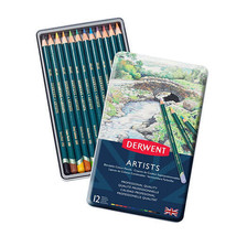 Derwent Artists Coloured Pencil Tin Can - 12pcs - £43.24 GBP